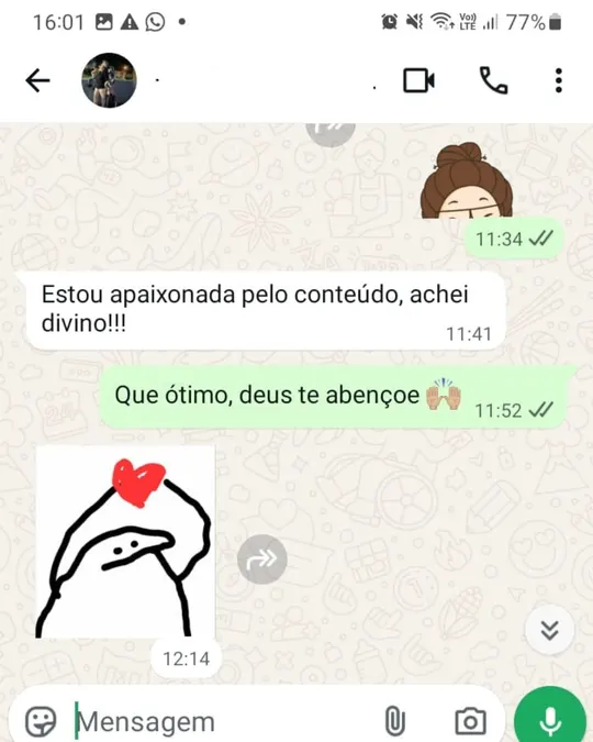 Depoimento de cliente 1