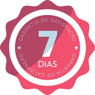 Selo de garantia de satisfação de 7 dias